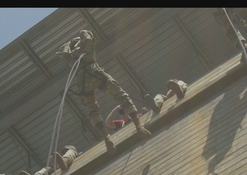 Basic Combat Training-Rappel Wall-4
