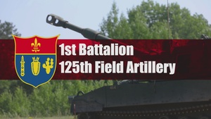 1-125 FA Fire Paladin M109A7s at Camp Ripley 