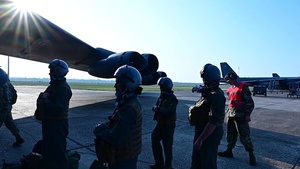 Long-range bombers sortie to the Pacific region