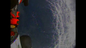 (B-roll) A Coast Guard aircrew responds to a mayday call off the coast of San Diego