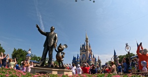 Fourth Of July Flyover Over Disney World