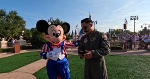 Patriotic Mickey Welcomes The 91st ARS At Disney World