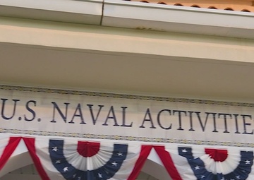 Naval Station Rota, Spain American Flag Raising Ceremony 2023