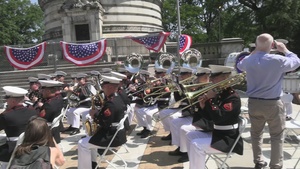 Quantico Marine Band performs at the Soldiers’ and Sailors’ Monument in New York during Fleet Week
