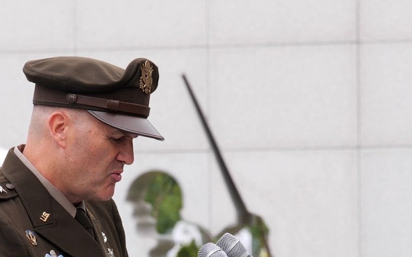 Honoring the fallen Soldiers of Task Force Smith under the United Nations Forces in their first battle