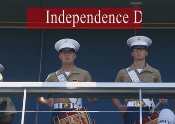 1st MARDIV Band performs at Disneyland for Independence Day