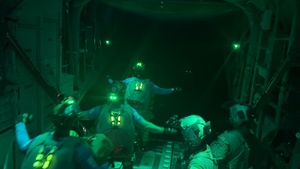 Jump Mission to Save Fisherman off Coast of Costa Rica (B-Roll)