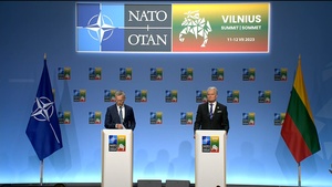 Joint press conference by NATO Secretary General and Lithuanian President (Q&A) - 10 July 2023