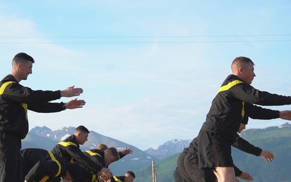 2023 National Guard Best Warrior Competition Army Combat Fitness Test (B-Roll)