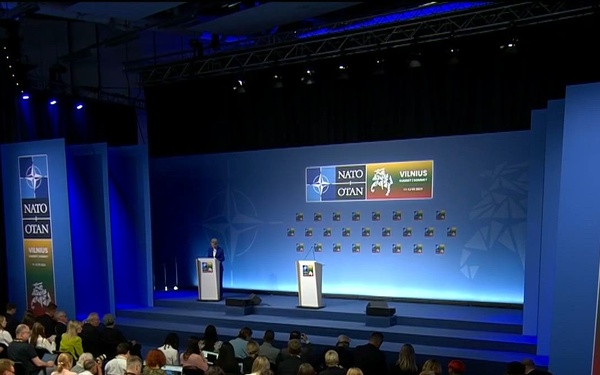 Press conference by NATO Secretary General following the first meeting of the NAC at the NATO Summit in Vilnius (opening remarks)