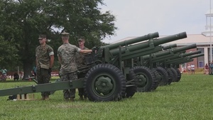 B-Roll: 2023 Camp Lejeune Fourth of July 21-Gun Salute