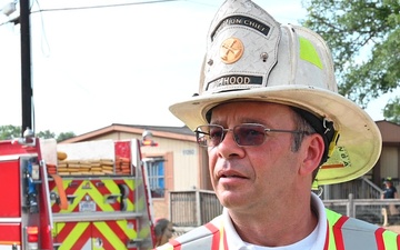 Battalion Chief Scott Rose talks about his role in the full-scale exercise