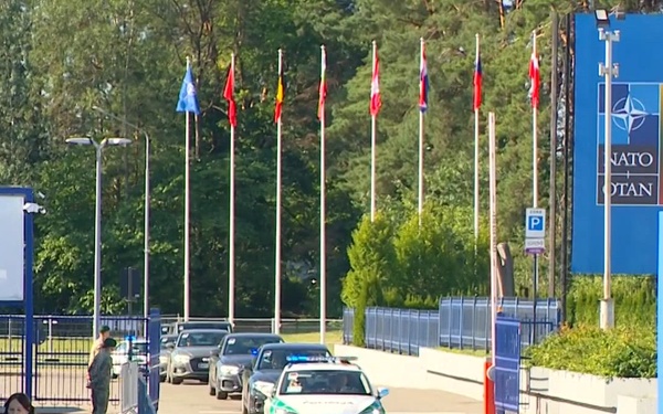 Arrival of Albanian Prime Minister at the NATO Summit in Vilnius