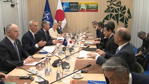 NATO Secretary General bilateral meeting with Japanese Prime Minister at the NATO Summit in Vilnius