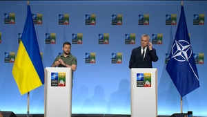 Joint press conference by the NATO Secretary General and the President of Ukraine following their bilateral meeting (Q&A 1/2)
