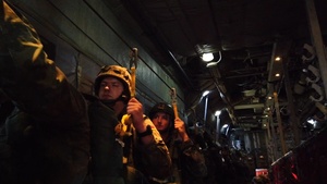 The 165th Airlift Wing conducts personnel airdrops with German paratroopers during Air Defender 2023
