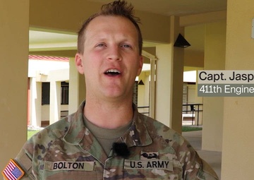 Capt Jasper Bolton talks about the Temp Roofing Mission