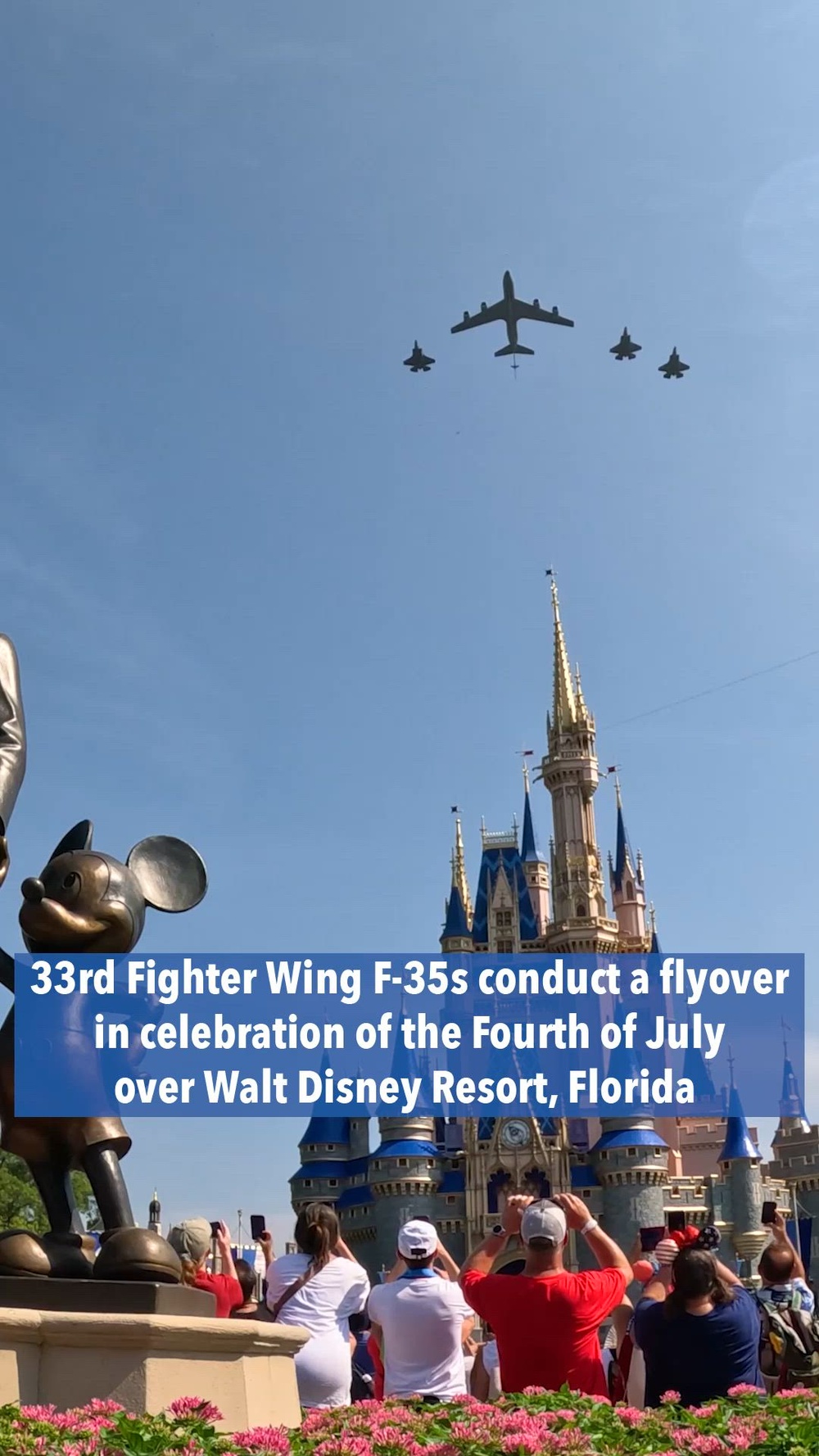 DVIDS Video 33rd FW 4th of July flyover Walt Disney Resort