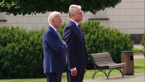 Short remarks by Lithuanian President and US President