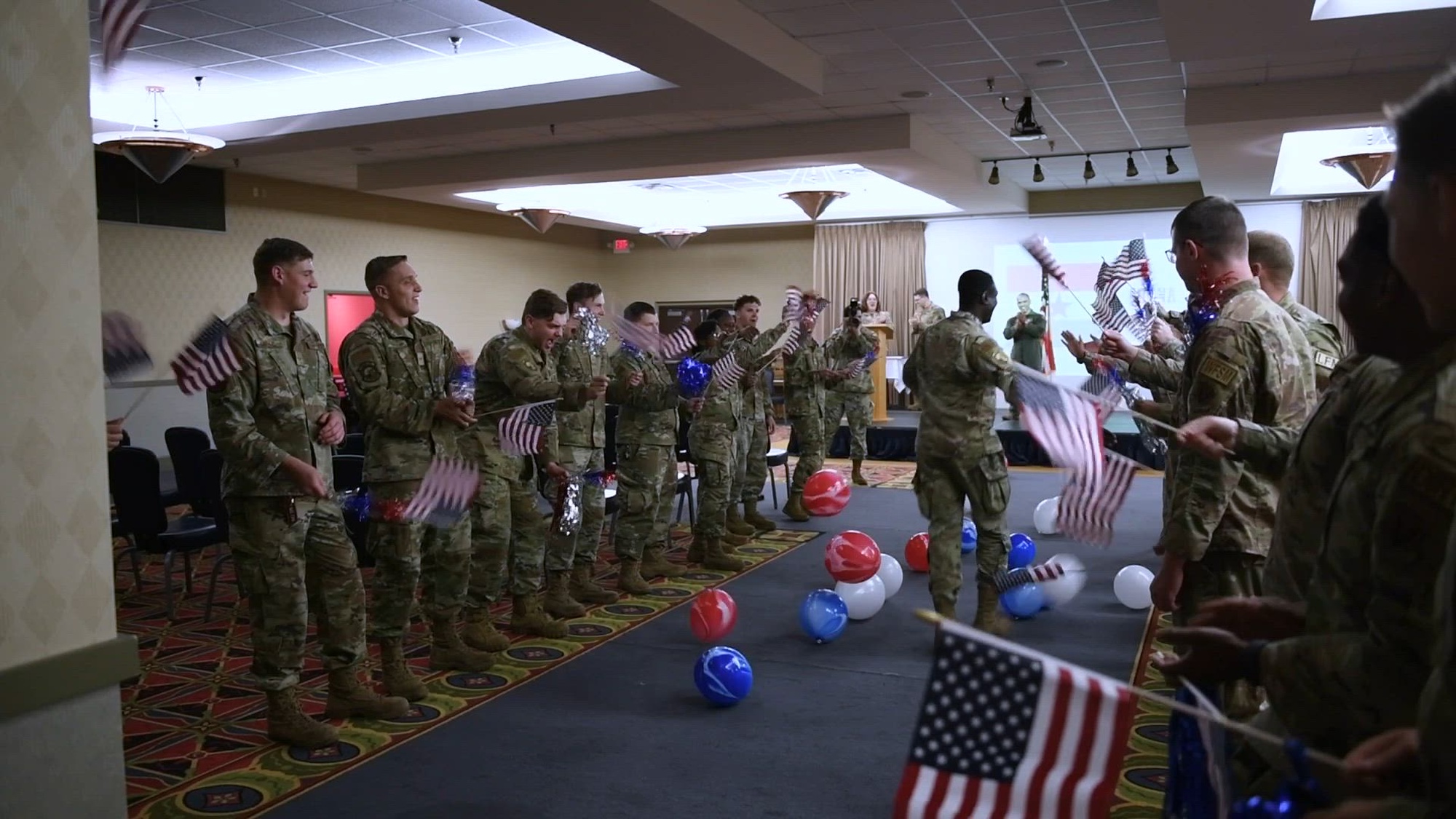 319th Reconnaissance Wing celebrated the naturalization of eight airmen, July 7, 2023, 