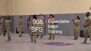 908 SFS Engages in Expandable Baton Training