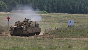 B-Roll: 1-9 Cavalry conducts mounted machine gun qualification