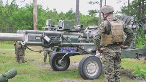 B-Roll: 1st Battalion, 10th Marine Regiment Artillery Exercise