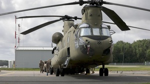 B-Roll: 4th Infantry Division Soldiers strengthen tactical skills through CH-47 Chinook cold load training in Latvia