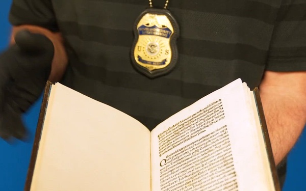 HSI repatriates rare 15th century Columbus letter to Italy