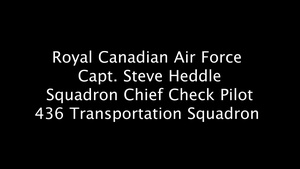 Royal Canadian Air Force Capt. Steve Heddle Interview