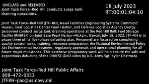 JTF-RH Surge Tank Draining Day 2