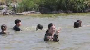 Combat Water Survival Assessment Training B-roll package