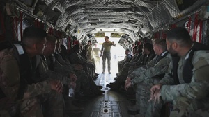 326 Brigade Engineer Battalion Hot Load helicopter training