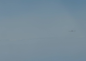 KC-135 refuels B-52 during Mobility Guardian