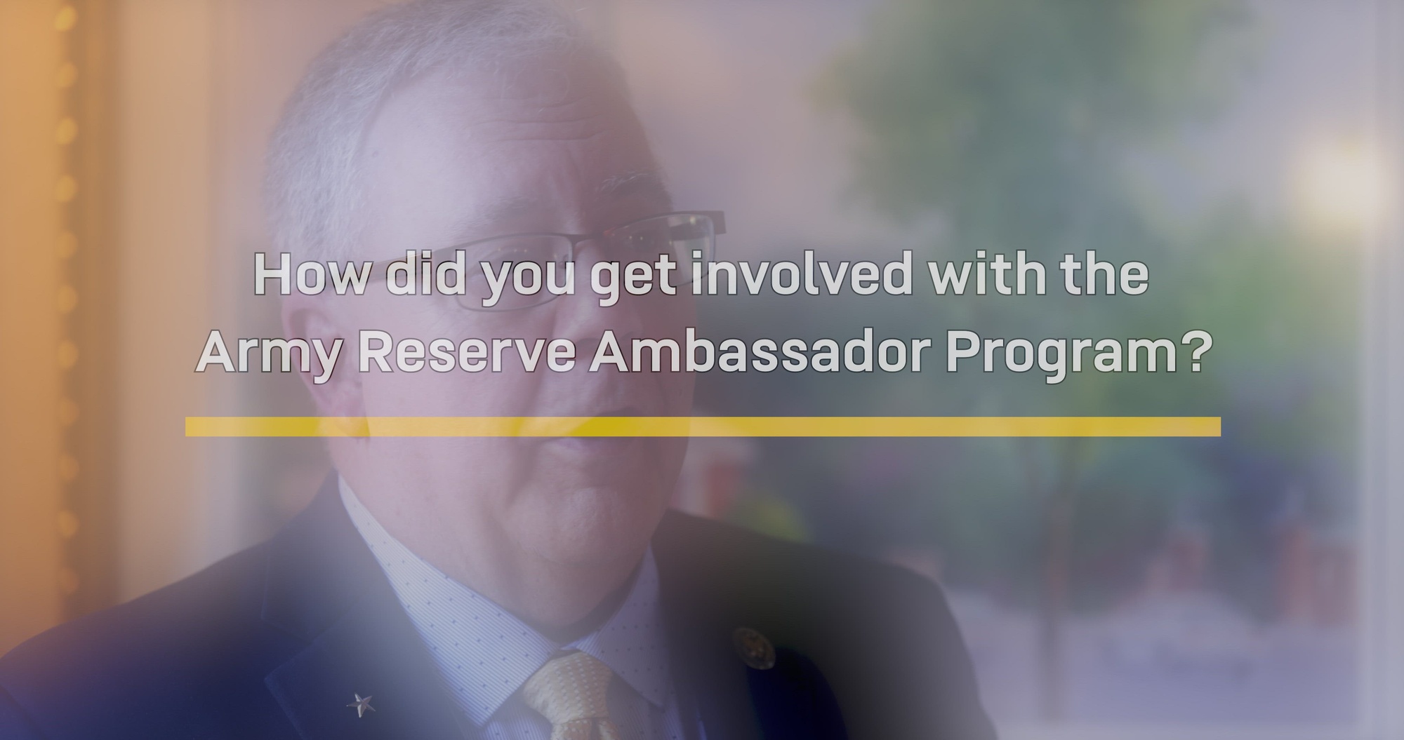 Army Reserve Ambassador Bob Pleczkowski tells us how he got involved with the ARA Program.