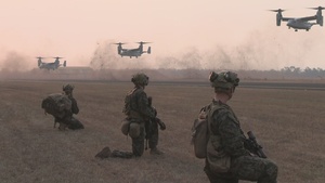 B-Roll: MRF-D secures RAAF Base Scherger during Talisman Sabre 23