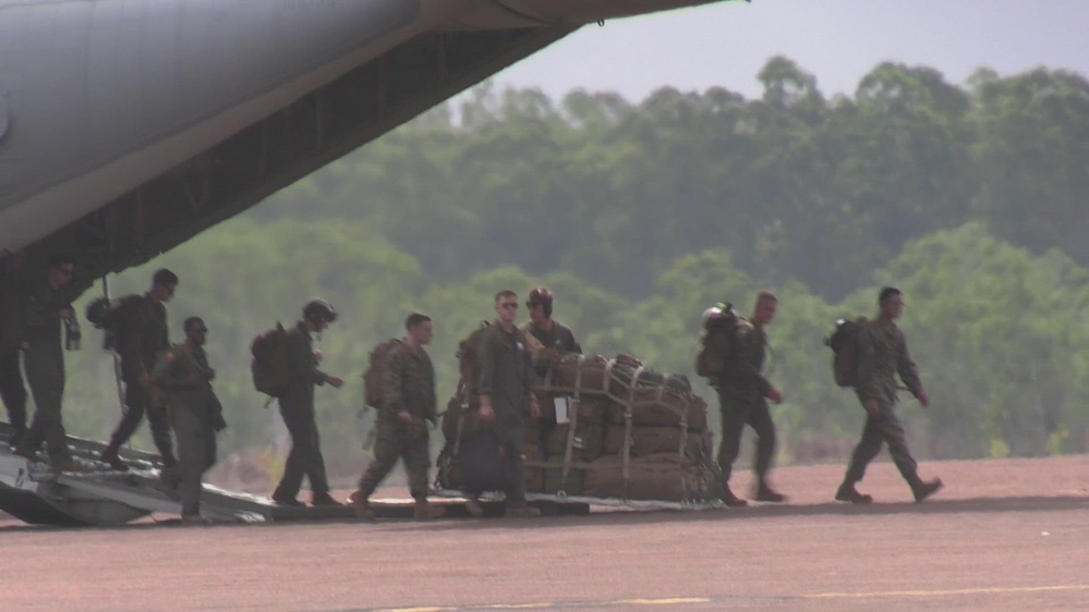 DVIDS - Video - MRF-D arrives on RAAF Base Scherger during Exercise ...