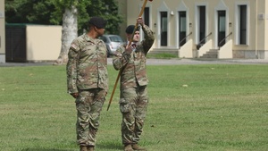 SETAF-AF Headquarters Support Company holds Change of Command ceremony