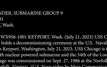 USS Chicago Decommissioning Ceremony