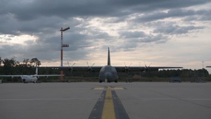 NATO Interfly and joint airborne training take place at Ramstein – b-roll