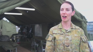 Interview with Cpl. Jade Hipkiss-Winder soldier with the 3rd Health Battalion, Australian Defense Force during Talisman Sabre