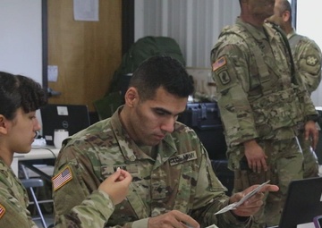 Army Reserve Soldiers conduct currency training during Exercise Diamond Saber