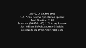 Army Field Band trains in the woods