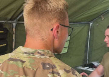 The 144th Area Support Medical Company, Utah National Guard, provide real-world medical support during Talisman Sabre