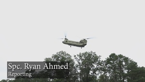 Soldiers take to the sky in Chinook safety training