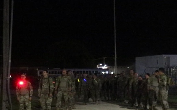 268th ICTC Conducts Morning Road March