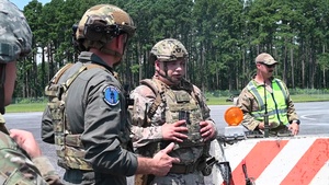 Airmen conduct medical training during Razor Talon