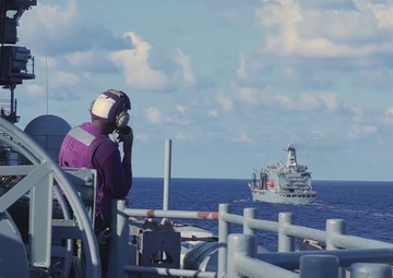 USS Bataan Fueling at Sea