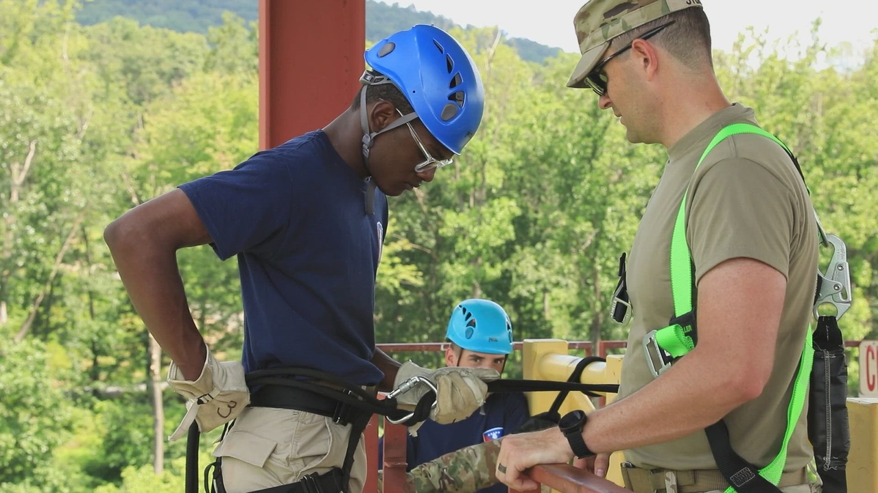 DVIDS - Video - Keystone State Challenge Academy rappel confidence course