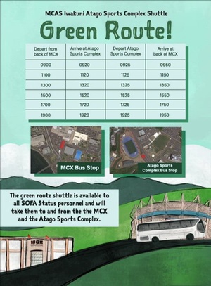 MCAS Iwakuni Green Route Bus Animation